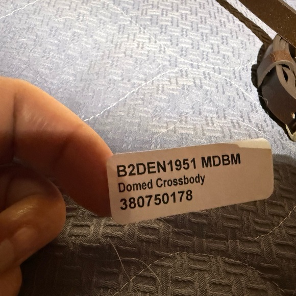 Dooney & Bourke Denison Domed Crossbody, Midnight Blue color - Picture 7 of 10